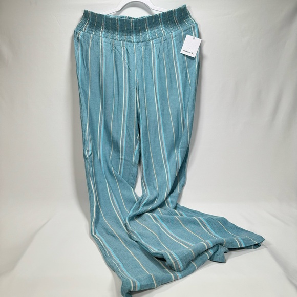 NWT New O'Neill Women's Extra Large XL Johnny Beach Stripe Wide Leg Pants Soft - Picture 3 of 6